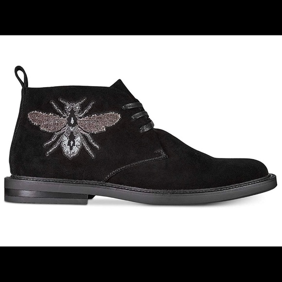 NIB INC Black Suede Darius Patch Chukkas Boots - Picture 4 of 5
